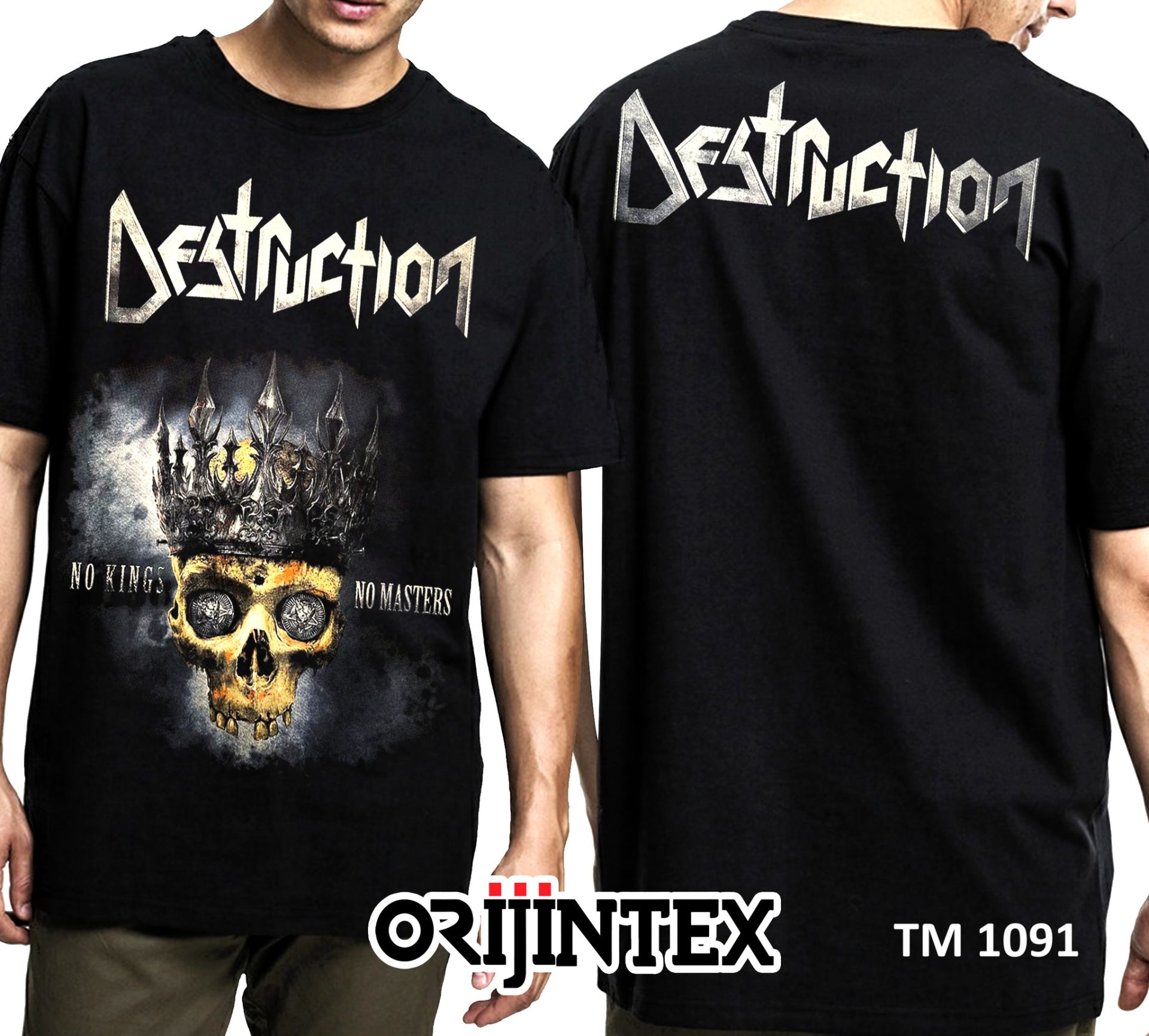 Destruction Siyah Erkek Tişört XL