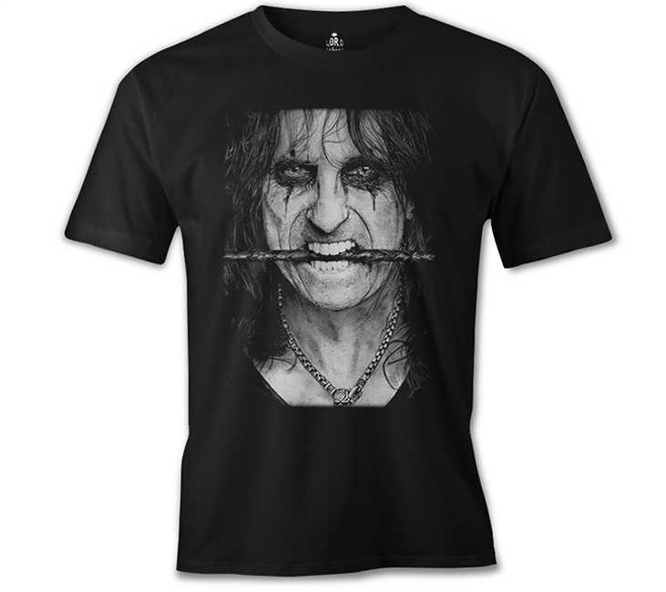 Alice Cooper Siyah ErkekTişört XL