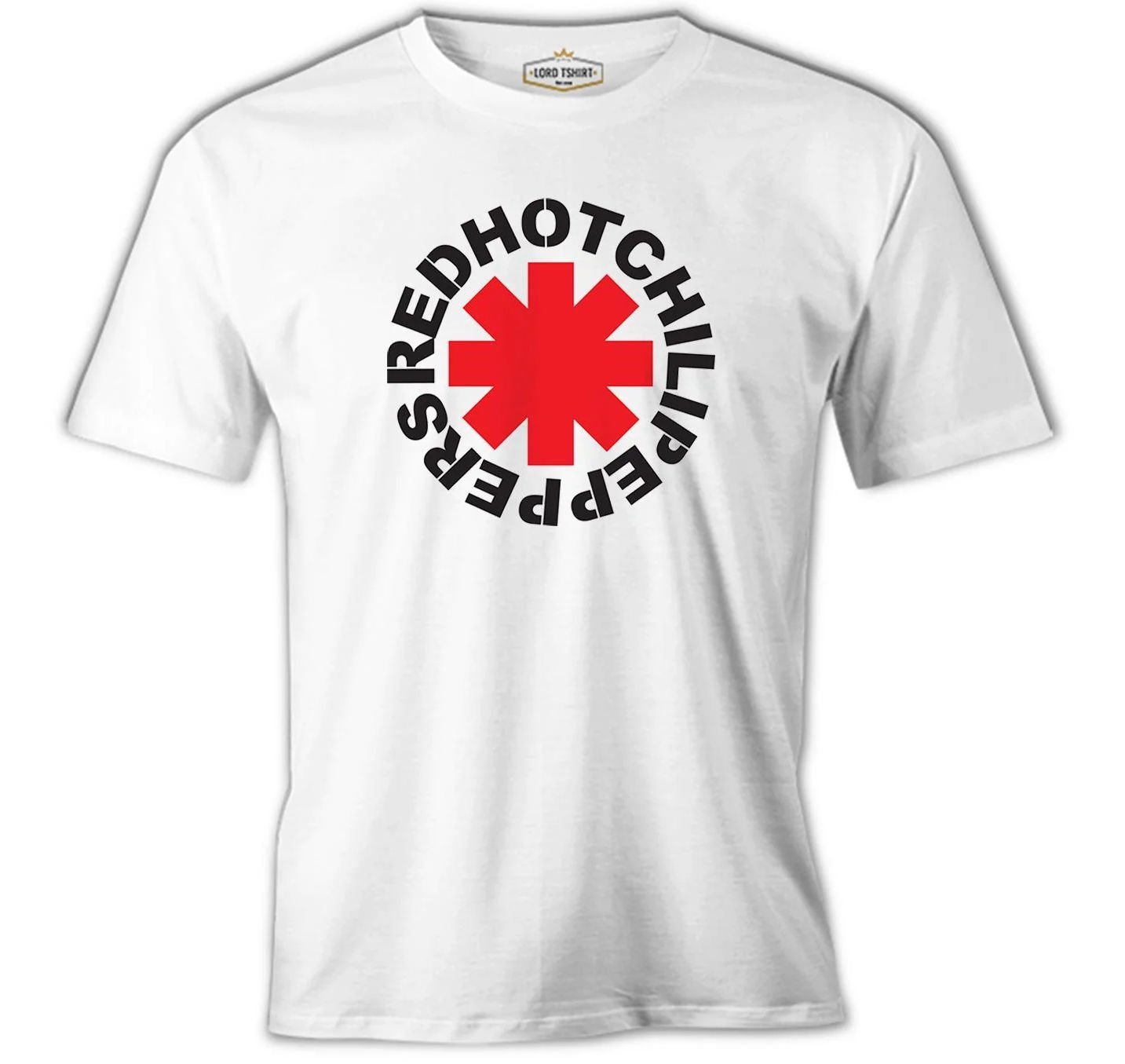 RHCP - Logo Beyaz Beyaz Erkek Tişört 3XL