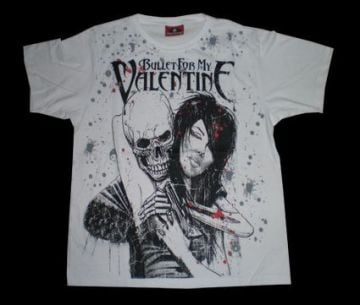 Bullet For My Valentine Beyaz Erkek Tişört