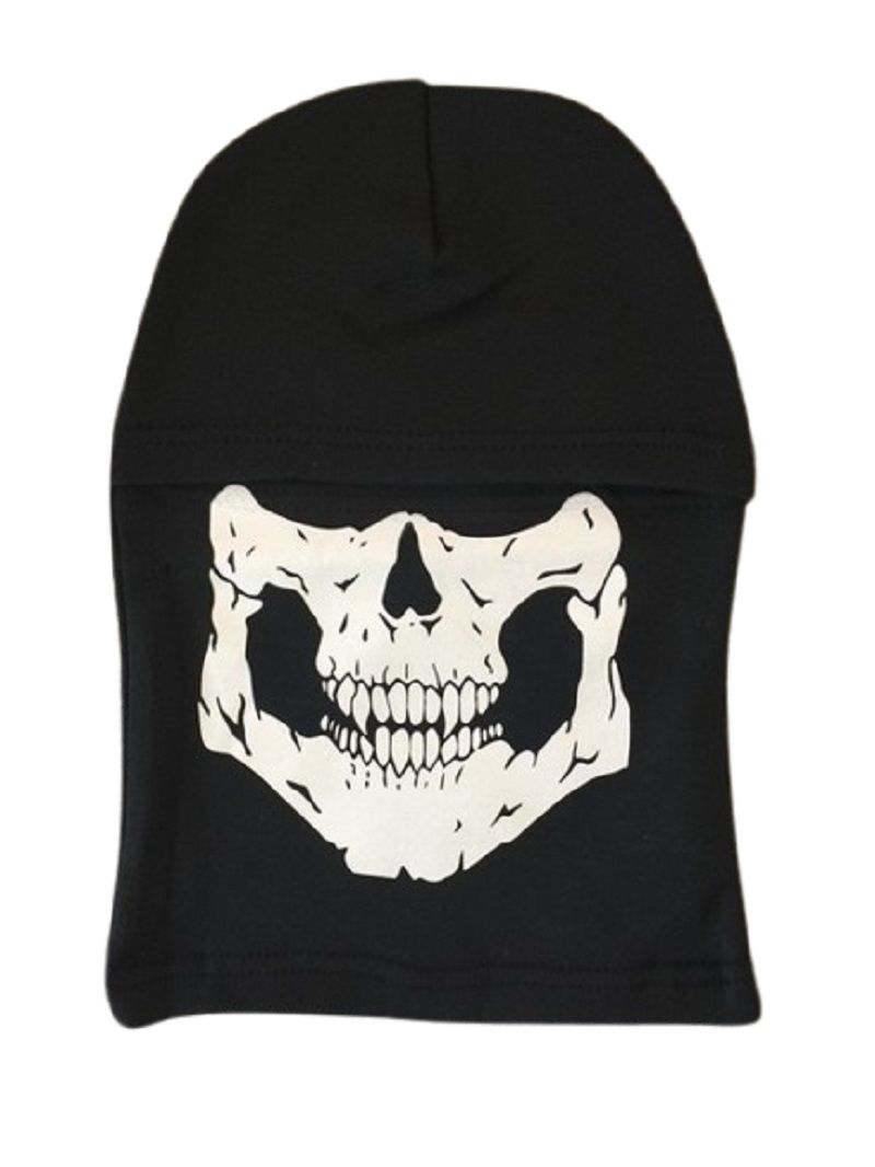 Kurukafa Baskılı Thermal Siyah Kar Maskesi