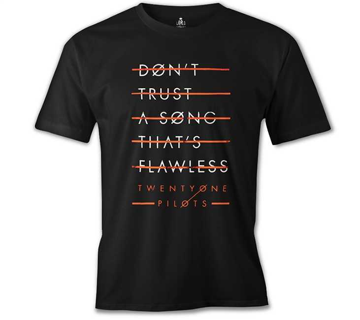 Twenty One Pilots - Flawless Siyah Erkek Tişört XL