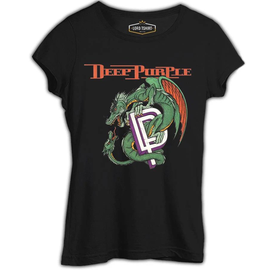 Deep Purple Siyah Kadın Tişört XS