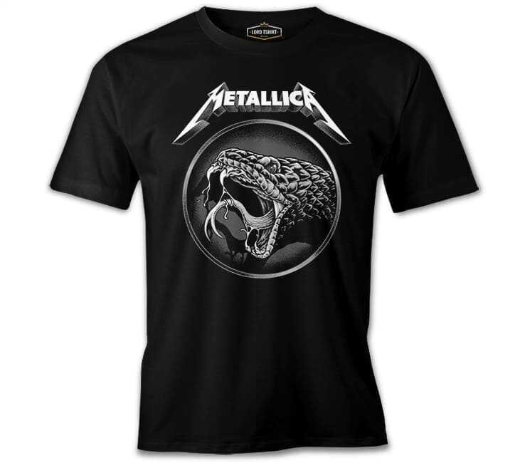 Metallica - Yılan Siyah Erkek Tişört L