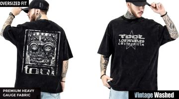 Tool Yıkamalı Over Size Tişört S