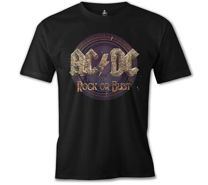 AC DC - Rock or Bust Siyah Erkek Tişört XL