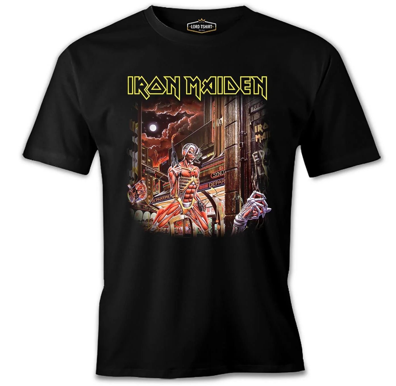 Iron Maiden - Somewhere in Time Siyah Erkek Tişört 3XL