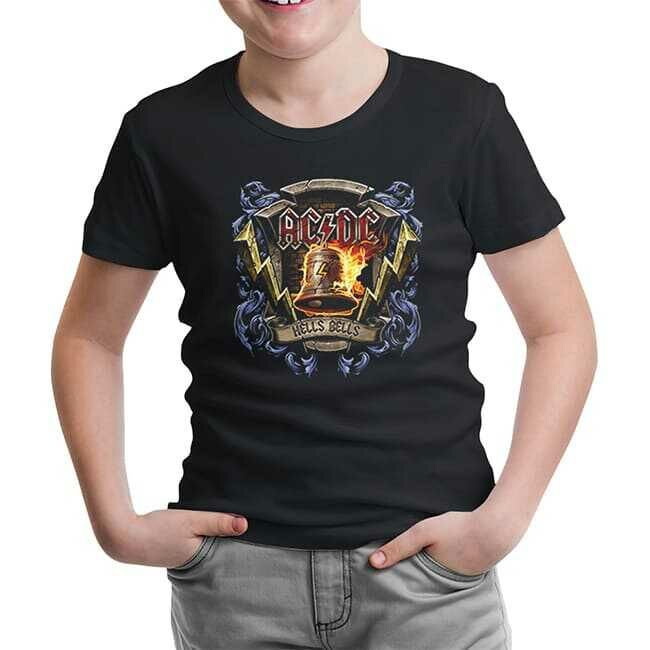 AC DC Hells Bells Siyah Çocuk Tişört