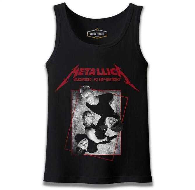 Metallica - Grup Elemanları High Siyah Erkek Atlet