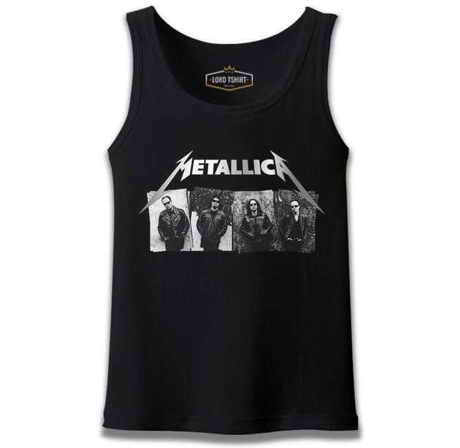 Metallica - Grup Elemanları Wall Siyah Erkek Atlet