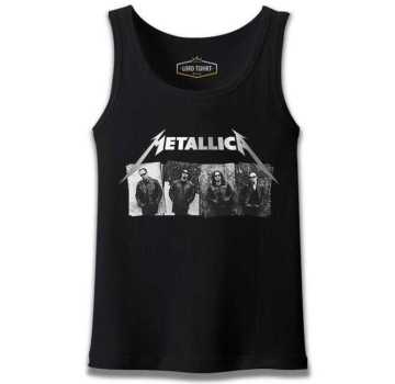 Metallica - Grup Elemanları Wall Siyah Erkek Atlet