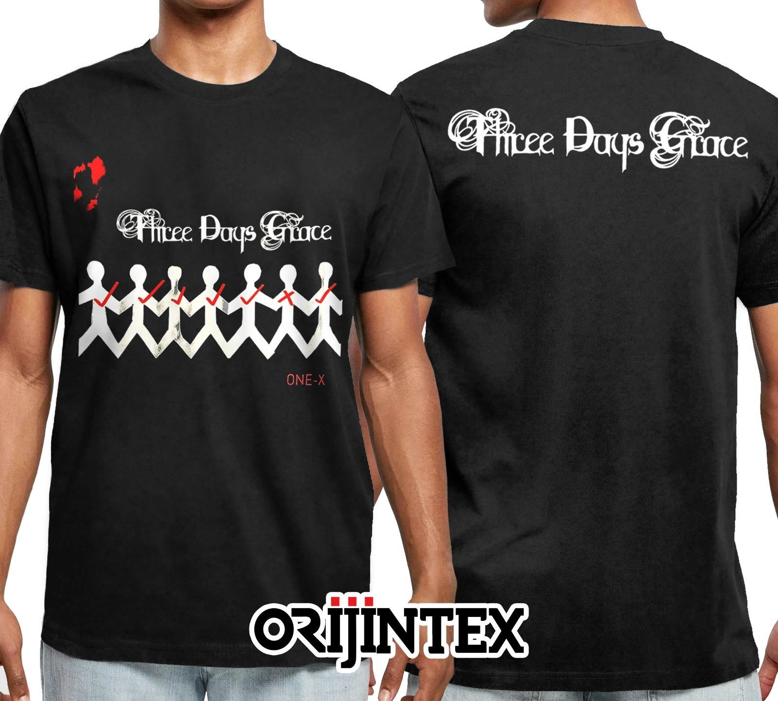 Three Days Grace Siyah Erkek Tişört XL