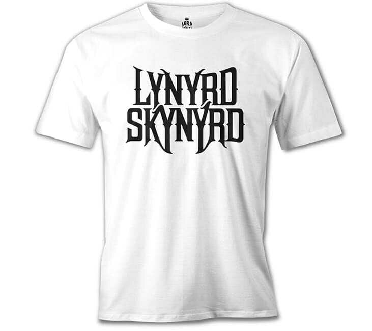 Lynrd Skynrd - Logo Beyaz Erkek Tişört XL