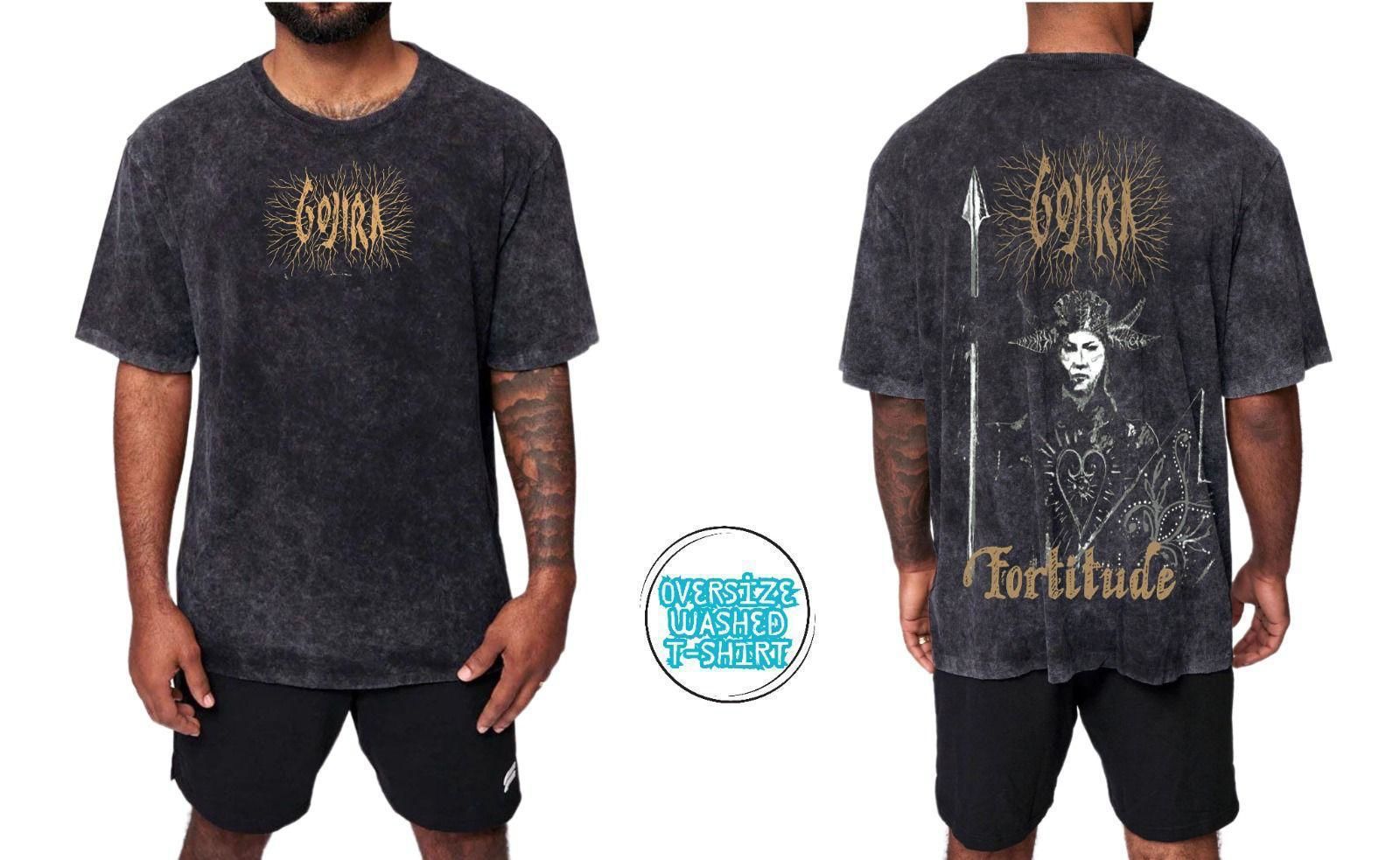 Gojira Yıkamalı Over Size Tişört XL