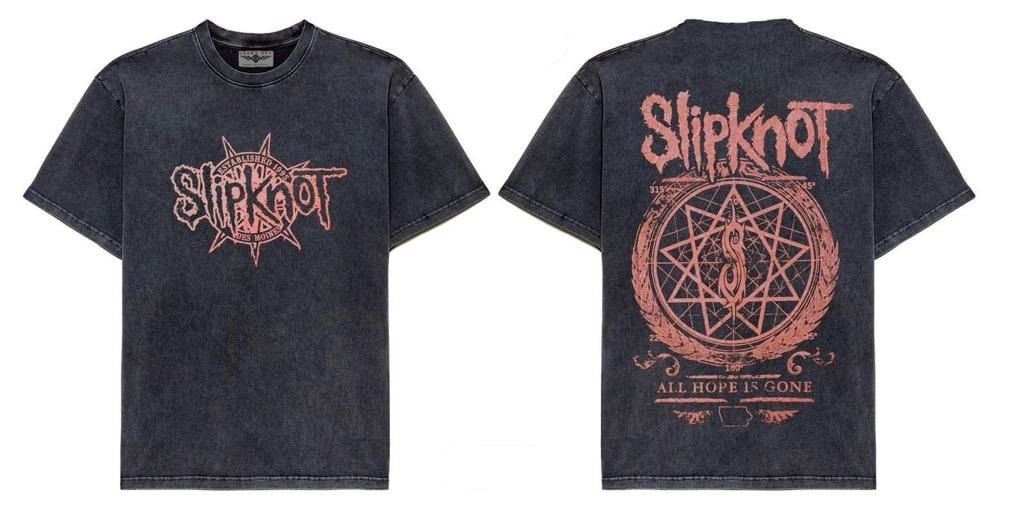 Slipknot Yıkamalı Over Size Tişört XL