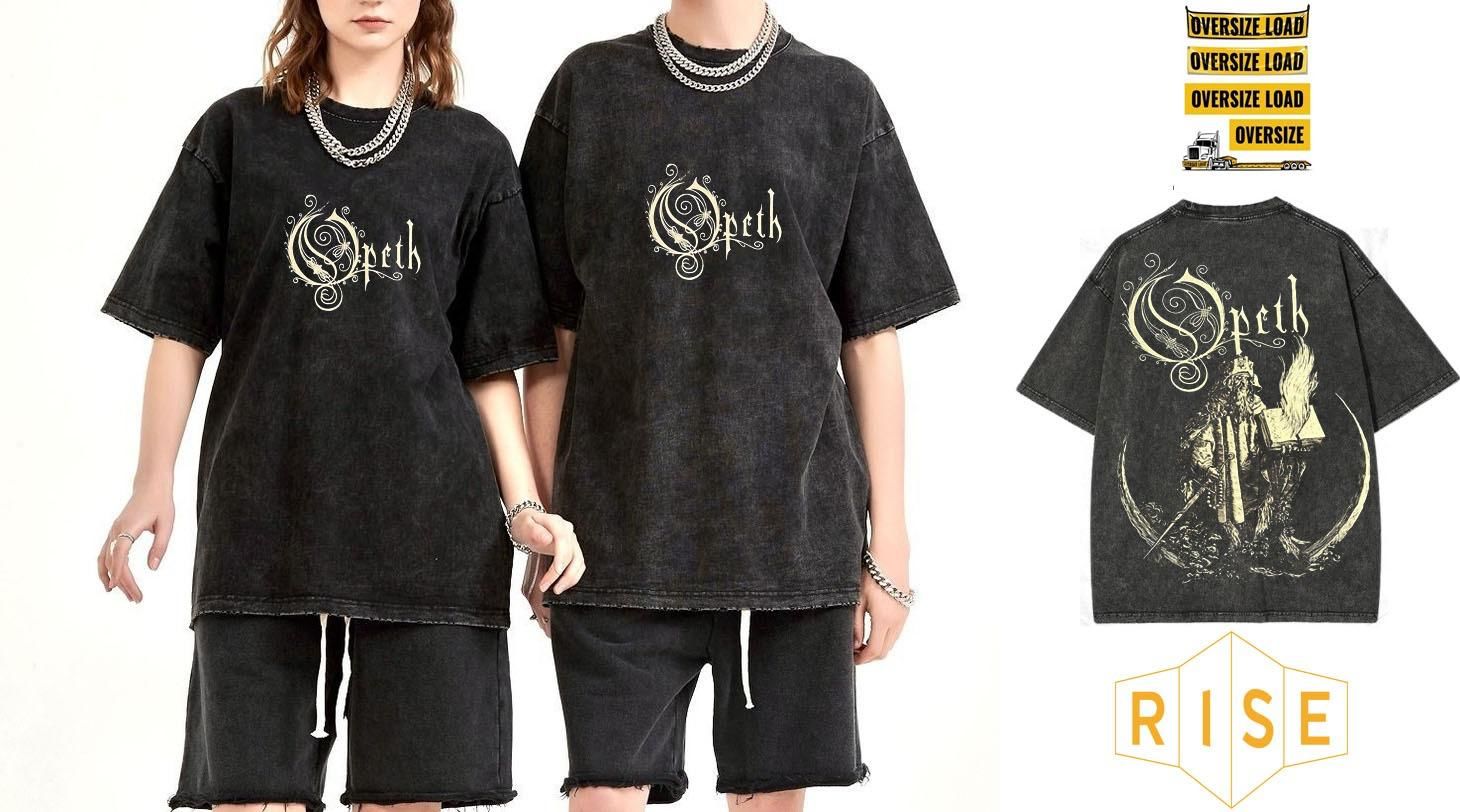 Opeth Yıkamalı Over Size Tişört XL