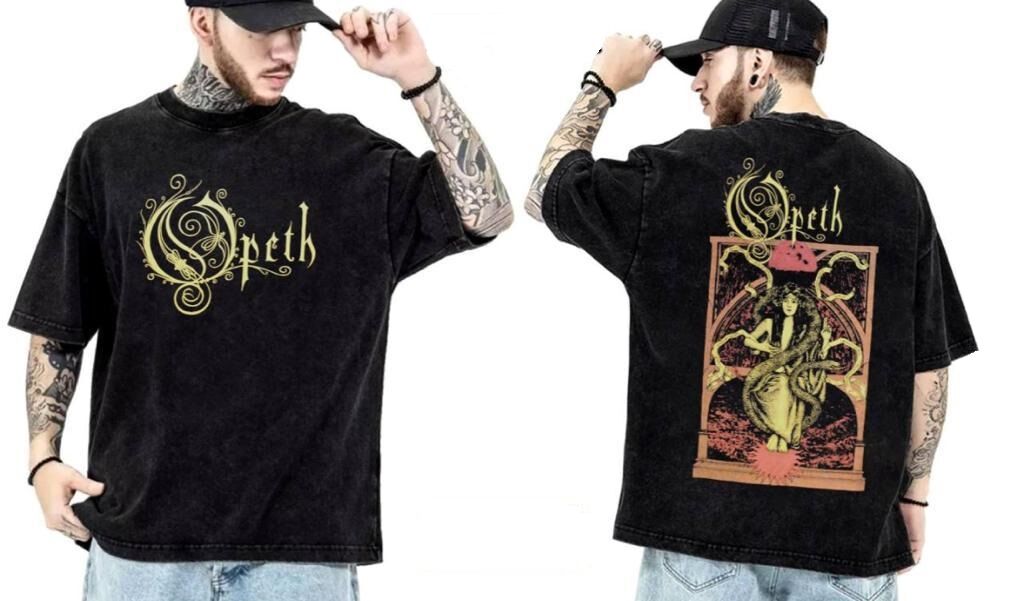 Opeth Yıkamalı Over Size Tişört XL