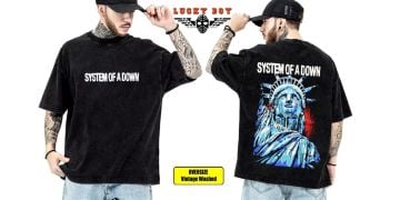System of a Down Yıkamalı Over Size Tişört