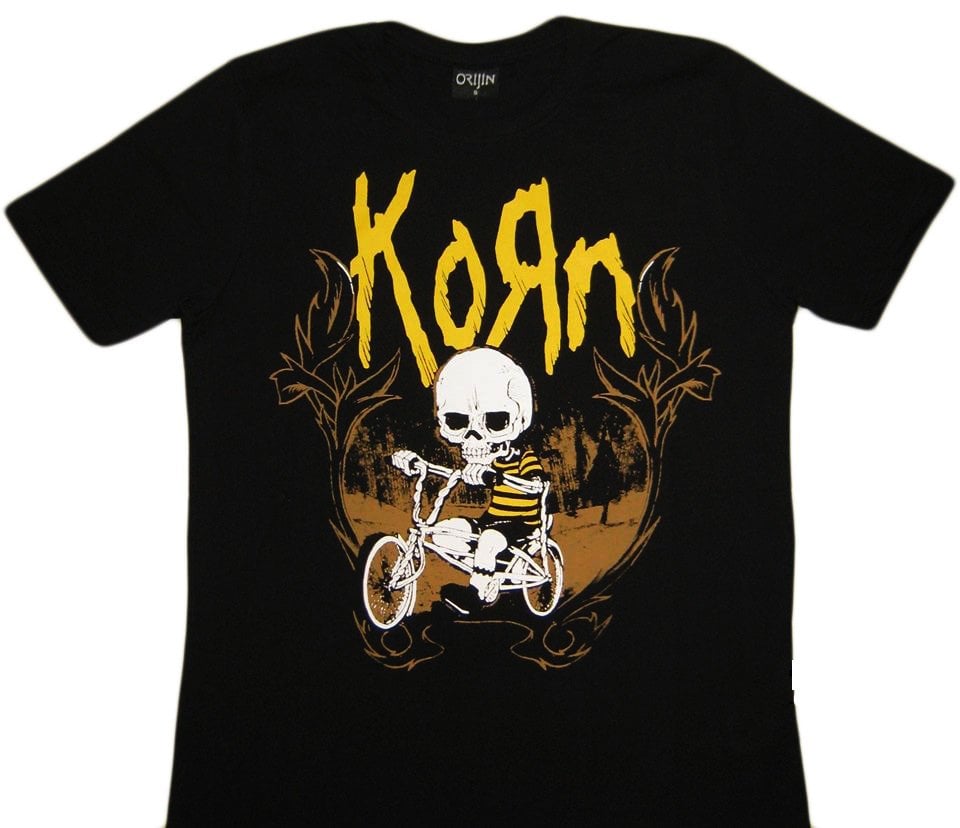 Korn Siyah Erkek Tişört XL