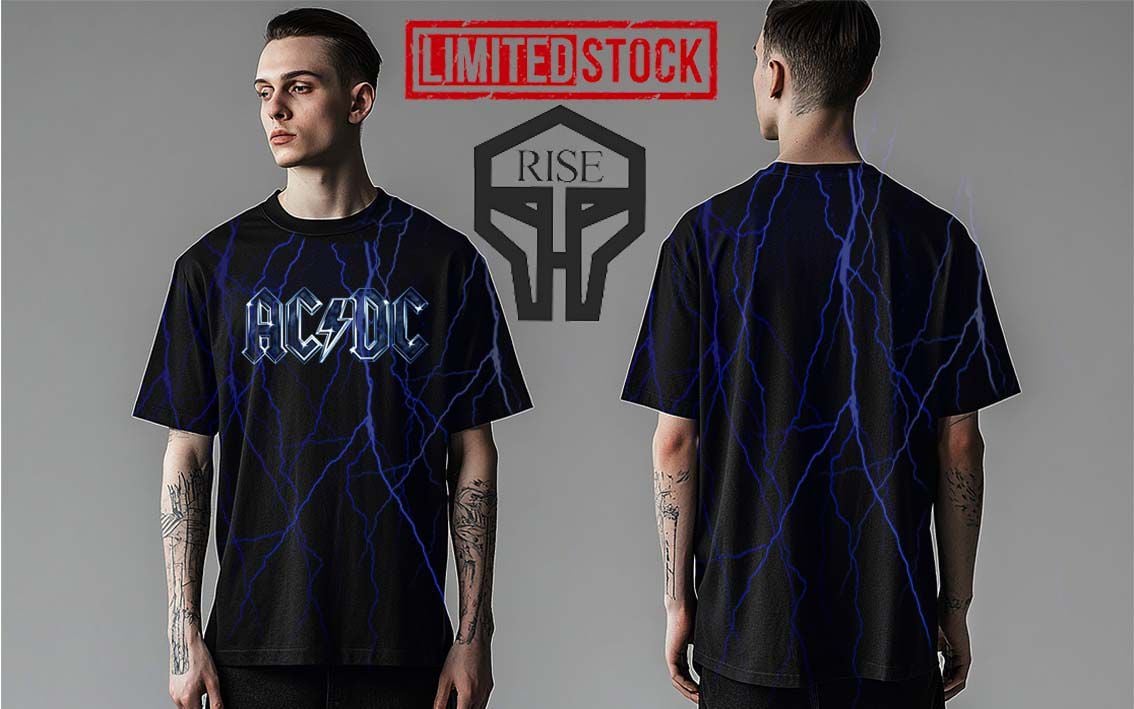 Ac Dc All Over Tişört XL