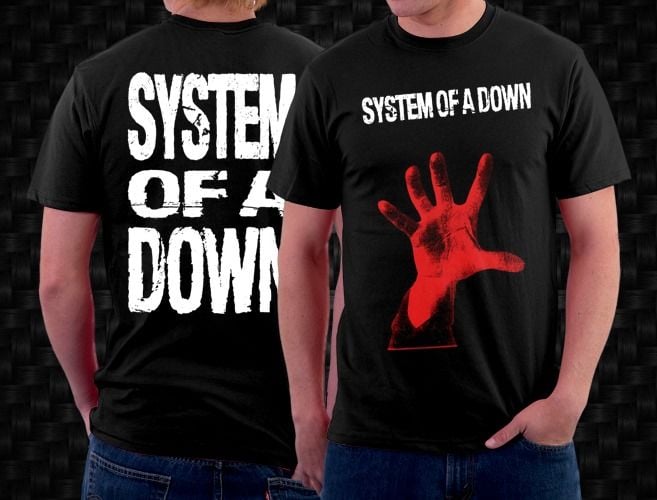 System of a Down Siyah Erkek Tişört XXL