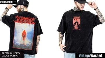 Lorna Shore Yıkamalı Over Size Tişört