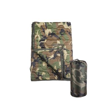 MİL-TEC - ÇOK İŞLEVLİ KAMUFLAJ WOODLAND PONÇO UYKU TULUMU