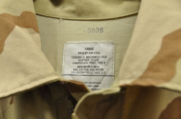 tulum amerikan çöl 8415-01-430-2315 coverralls