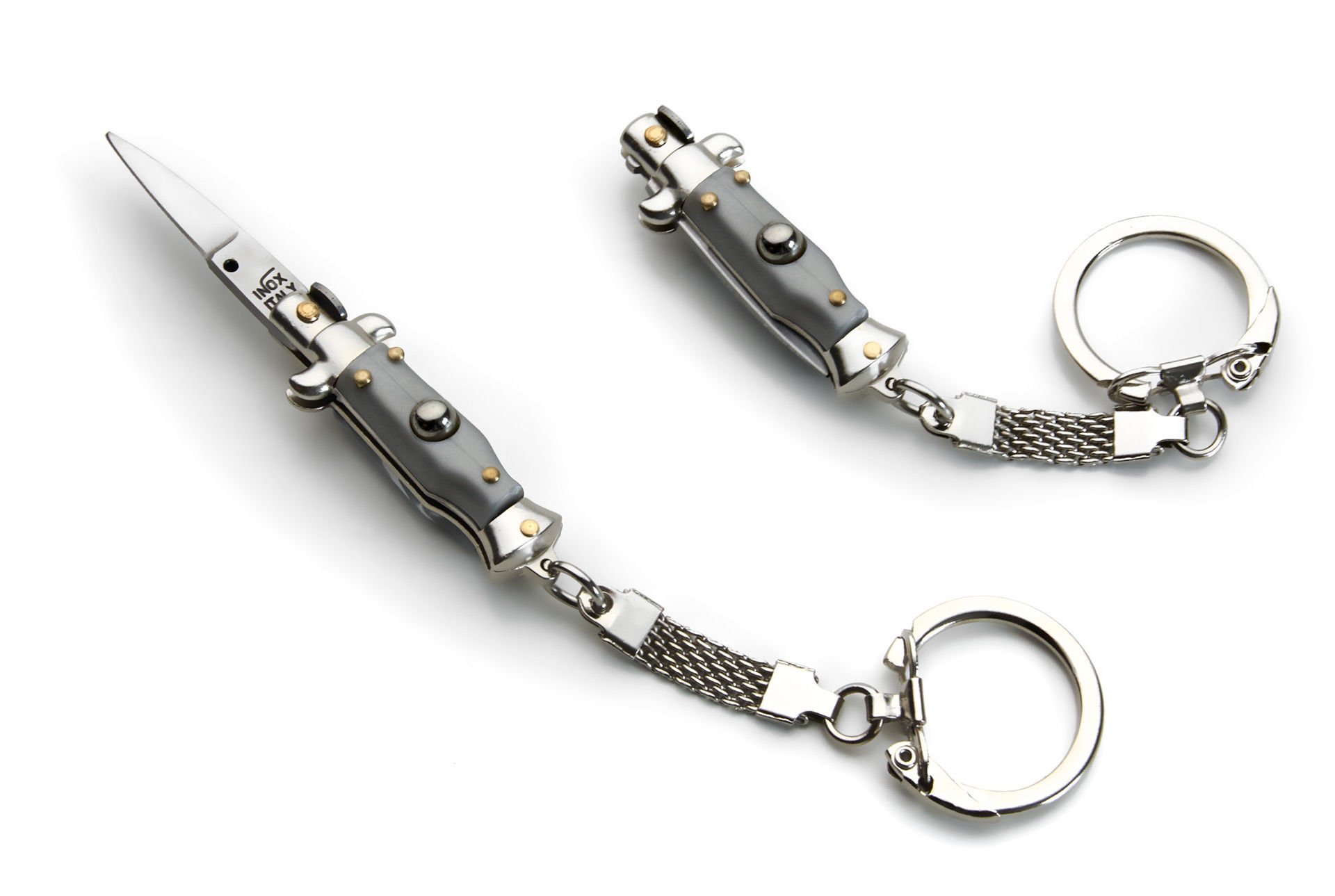 Mini stiletto anahtarlık gri
