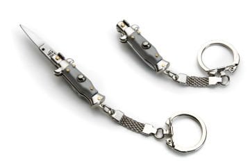 Mini stiletto anahtarlık gri