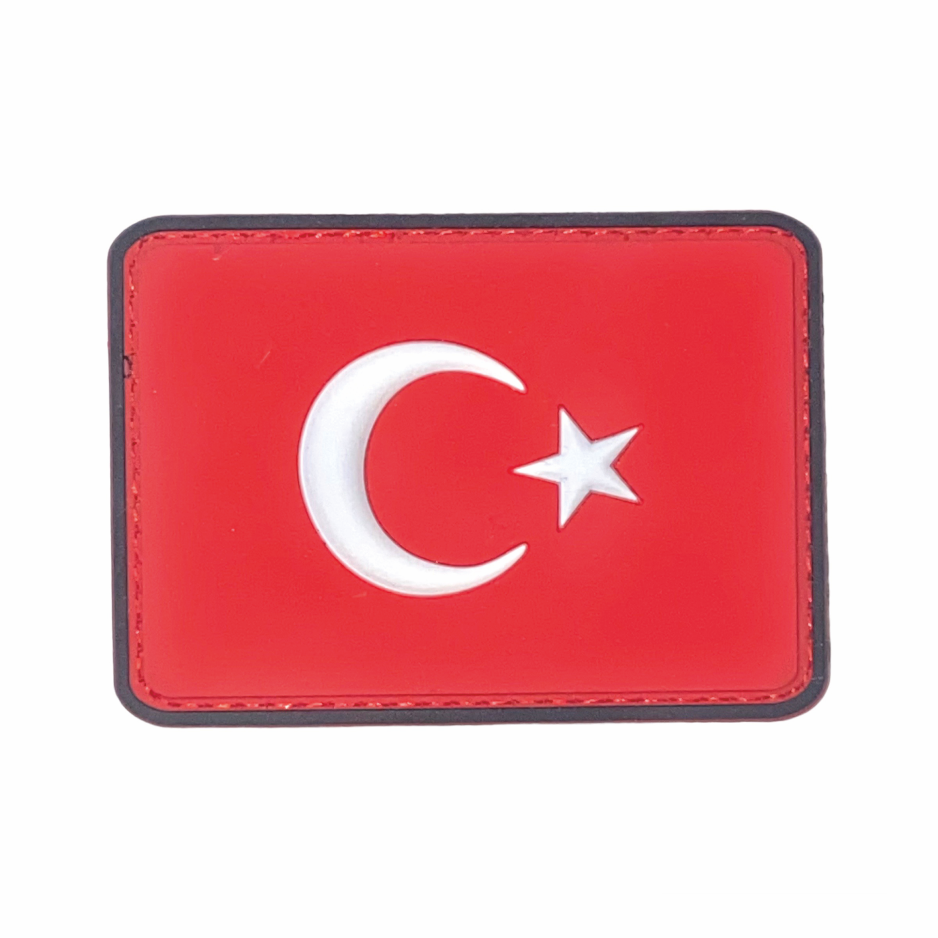 Türk Bayrağı 3D Silikon Patch (Büyük)