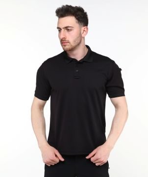 Single Sword Tactical Polo Yaka T-Shirt Black/Siyah