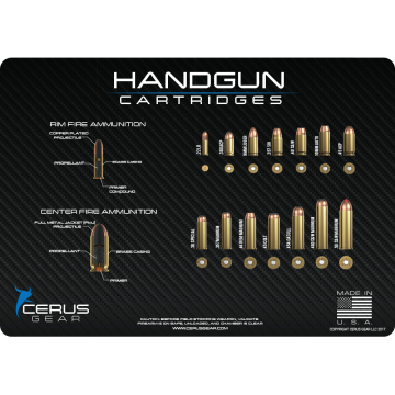 Taktik Çalışma Matı Handgun Cartridges