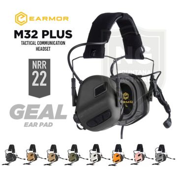 Earmor Mikrofonlu Aktif Koruma Atış Kulaklığı M32 Plus Yeşil