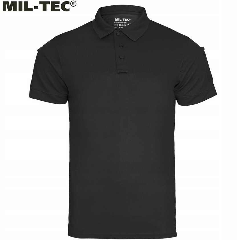 MIL-TEC Sturm Tactical Quickdry Polo Yaka Siyah-10961002