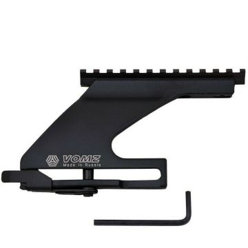 AK, SKS, Saiga'dan Weaver Mount'a Alçak Profilli Adaptör. Eloksallı Alüminyum.