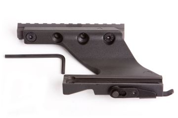 AK, SKS, Saiga'dan Weaver Mount'a Alçak Profilli Adaptör. Eloksallı Alüminyum.