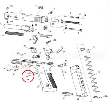GLOCK TETİK MUHAFAZASI PİMİ