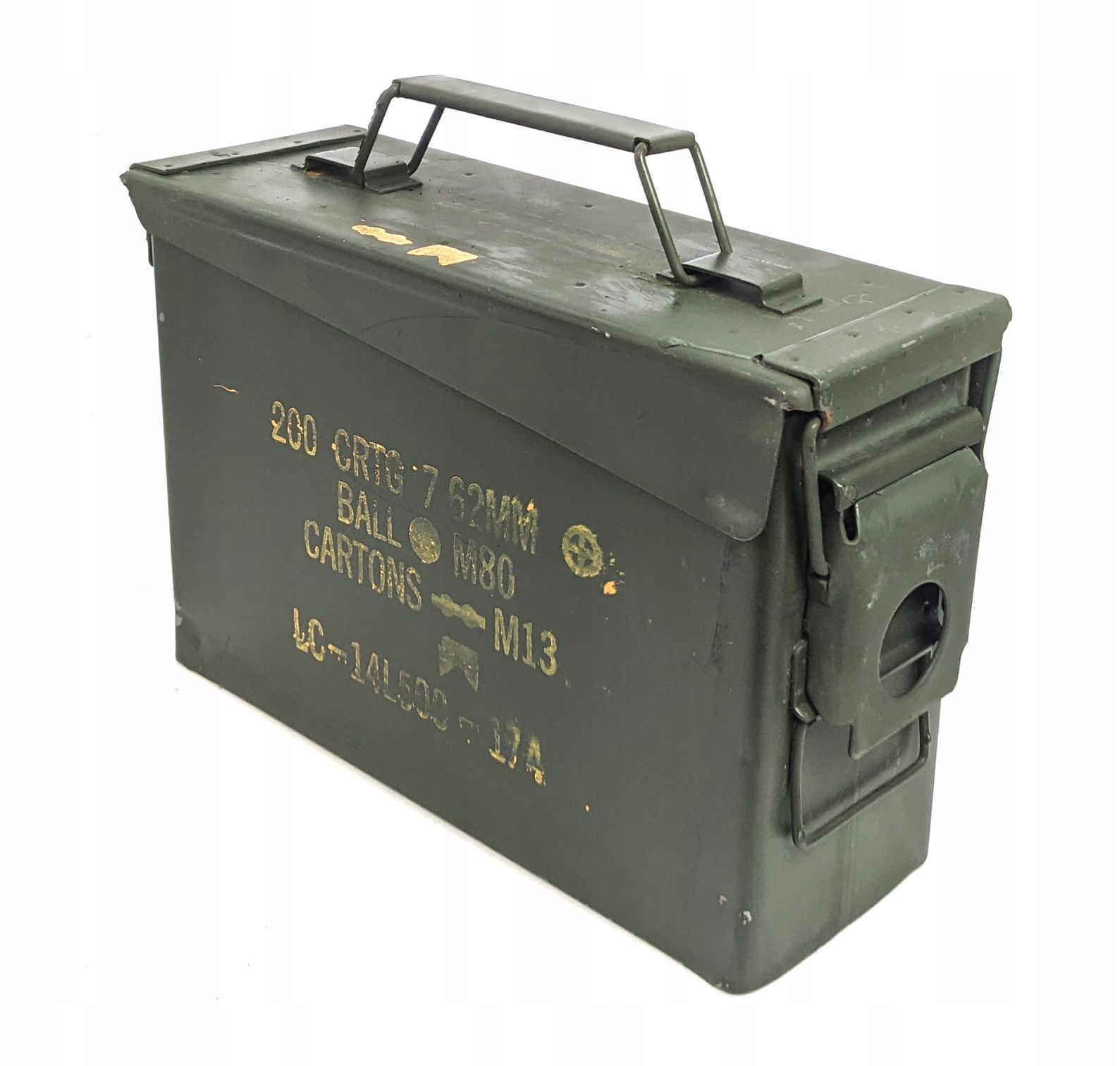 hermetik METAL kutu orig. ABD Ordusu ammoBOX M19A1