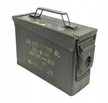 hermetik METAL kutu orig. ABD Ordusu ammoBOX M19A1