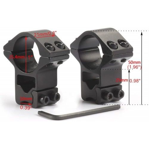 Nikula-25.4mm dürbün için 11mm yüksek havalı Tüfek / Av tüfeği Ayağı
