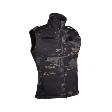 Softshell Yelek Multicam Siyah - Mil-tec