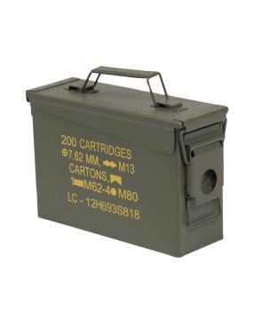 Mil-Tec Çelik Mühimmat Kutusu M19A1 CAL.30 Yeşil ABD