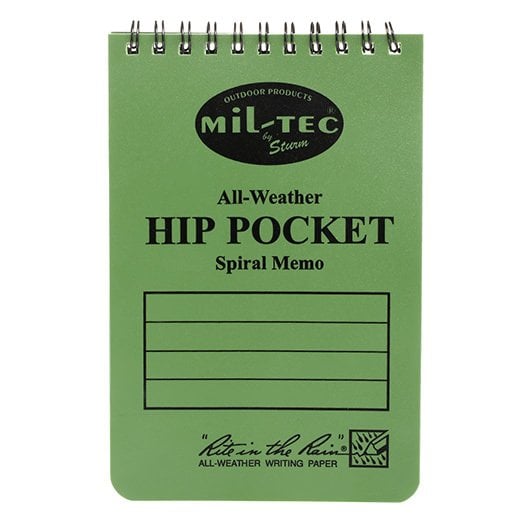 Mil-Tec Su Geçirmez Not Defteri