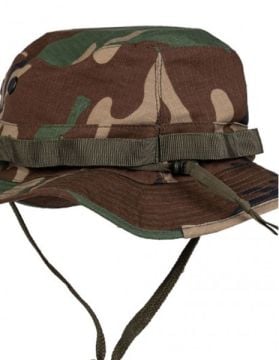 Mil-Tec Boonie Şapka ayarlı Tek Beden coyote US Woodland 12303020
