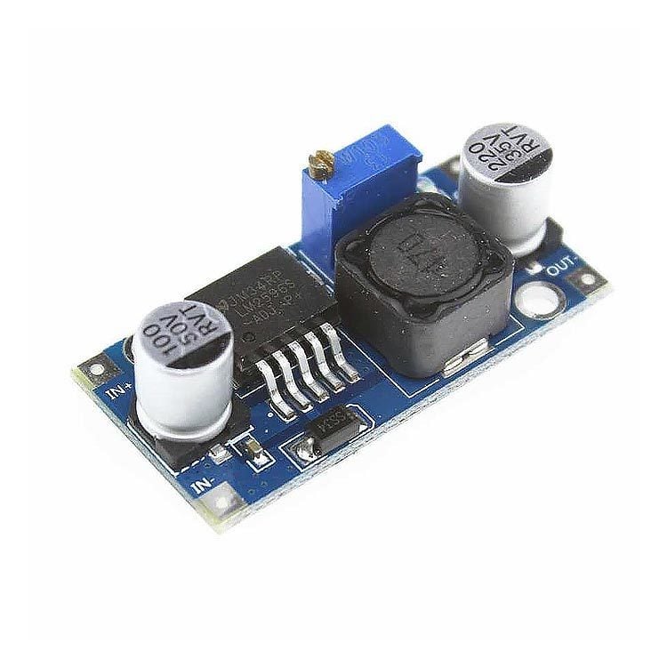 LM2596 Ayarlanabilir Voltaj Düşürücü Güç Modülü (4-35V Giriş - 1-30V Çıkış)