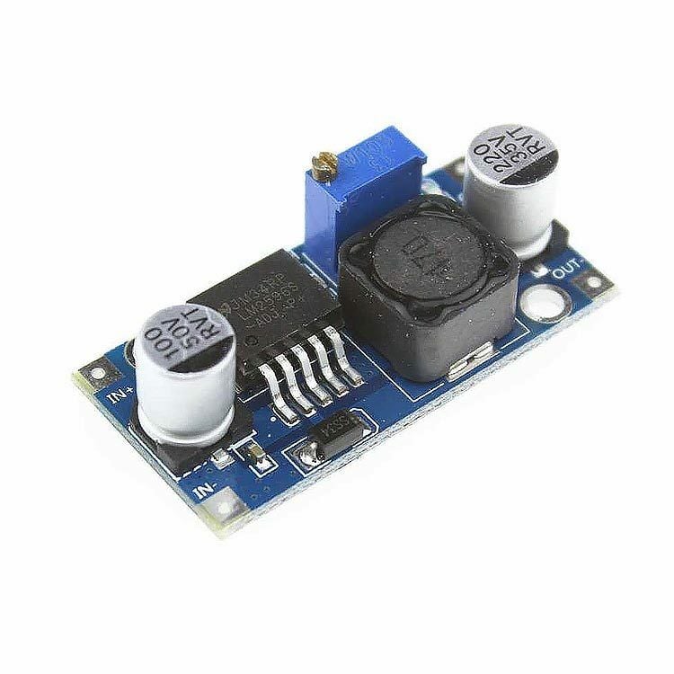 LM2596 Ayarlanabilir Voltaj Düşürücü Güç Modülü (4-35V Giriş - 1-30V Çıkış)