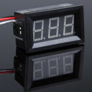 voltmetre digital (0-100v dc ) 48x29x22 ıc-278-2 ekonomik 3 kablolu