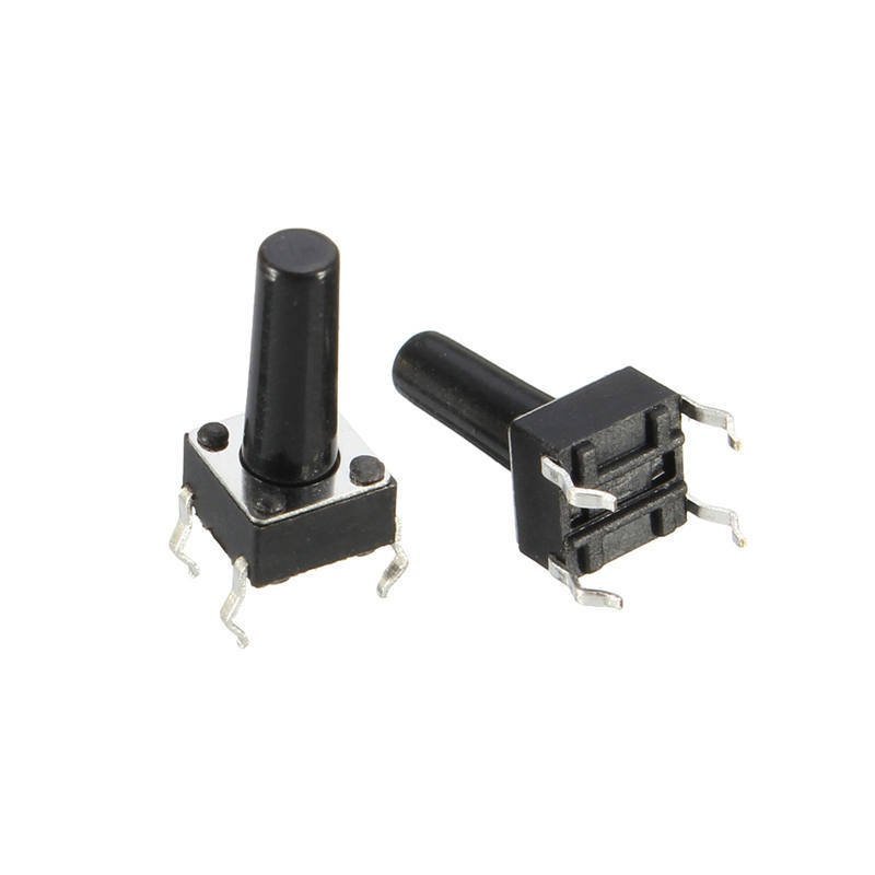 TACT  BUTON  6x6  Siyah 13 mm
