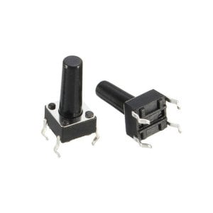 TACT  BUTON  6x6  Siyah 13 mm